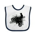 thumbnail image 1 of Inktastic Motocross Dirt Biking Bmx Boys or Girls Baby Bib, 1 of 4