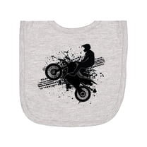 Inktastic Motocross Dirt Biking Bmx Newborn Bib