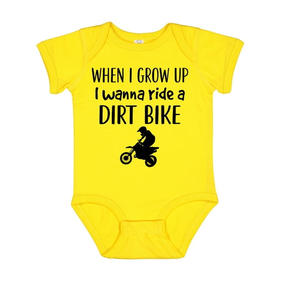 Inktastic Motocross Dirt Biking Future Dirt Biker Boys or Girls Baby Bodysuit