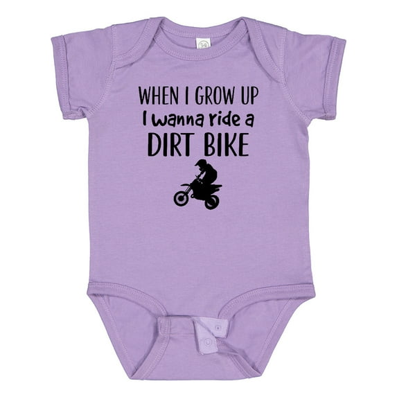 Inktastic Motocross Dirt Biking Future Dirt Biker Boys or Girls Baby Bodysuit