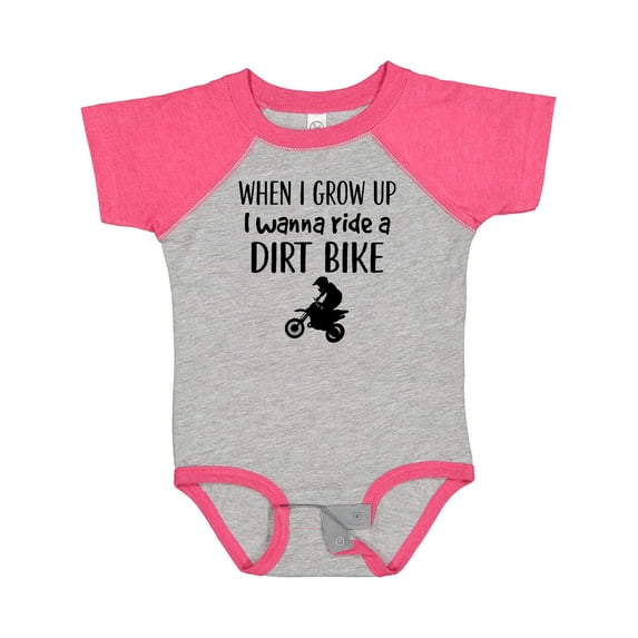 Inktastic Motocross Dirt Biking Future Dirt Biker Boys or Girls Baby Bodysuit