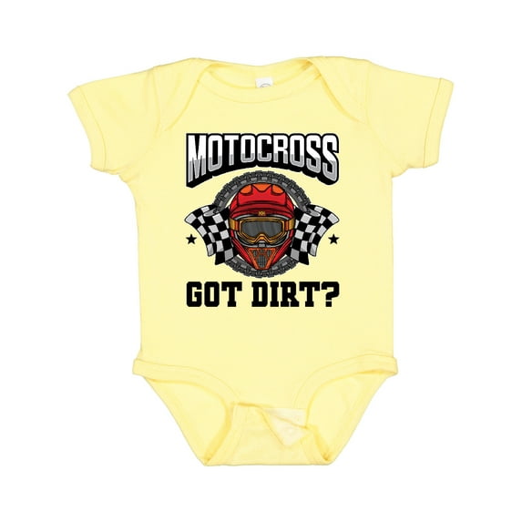 Inktastic Motocross Dirt Biking Got Dirt Boys or Girls Baby Bodysuit