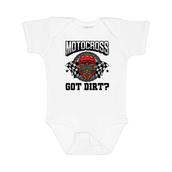 Inktastic Motocross Dirt Biking Got Dirt Boys or Girls Baby Bodysuit
