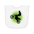 thumbnail image 1 of Inktastic Motocross Rider Freestyle Sports Baby Terry Cloth Bib, 1 of 3