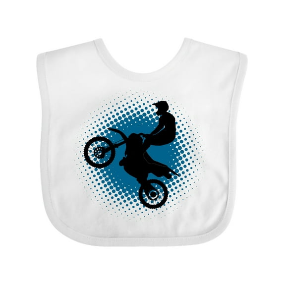 Inktastic Motocross Rider Freestyle Sports Boys Baby Bib