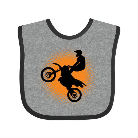 Inktastic Motocross Rider Freestyle Sports Boys Baby Bib