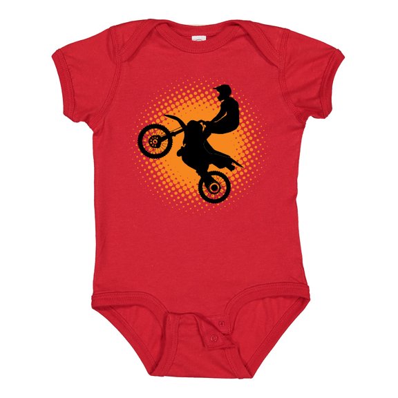 Inktastic Motocross Rider Freestyle Sports Boys Baby Bodysuit