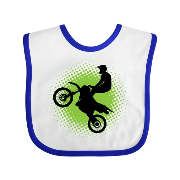 Inktastic Motocross Rider Freestyle Sports Boys or Girls Baby Bib