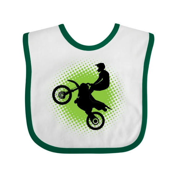 Inktastic Motocross Rider Freestyle Sports Boys or Girls Baby Bib