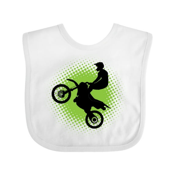 Inktastic Motocross Rider Freestyle Sports Boys or Girls Baby Bib