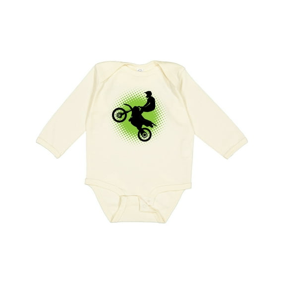 Inktastic Motocross Rider Freestyle Sports Boys or Girls Long Sleeve Baby Bodysuit