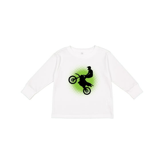 Inktastic Motocross Rider Freestyle Sports Boys or Girls Long Sleeve Toddler T-Shirt