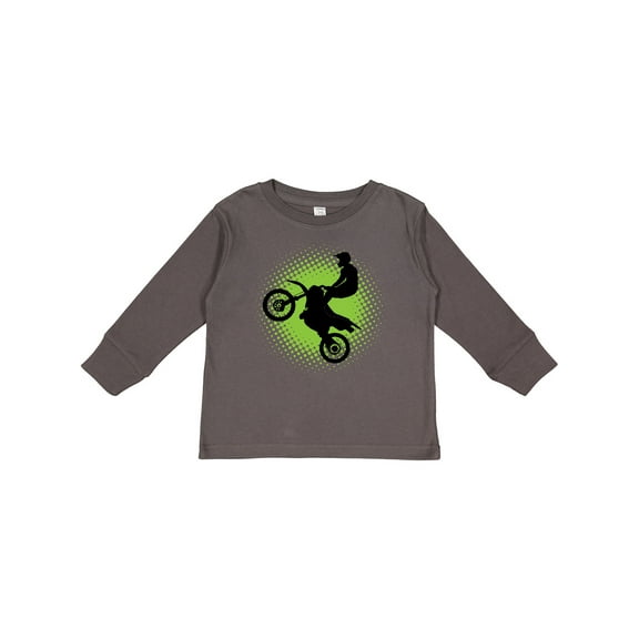 Inktastic Motocross Rider Freestyle Sports Boys or Girls Long Sleeve Toddler T-Shirt