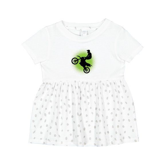 Inktastic Motocross Rider Freestyle Sports Girls Baby Dress