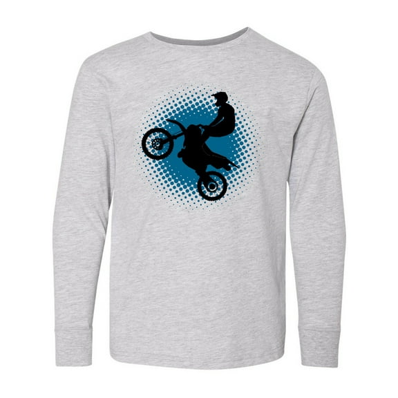 Inktastic Motocross Rider Freestyle Sports Long Sleeve Youth T-Shirt