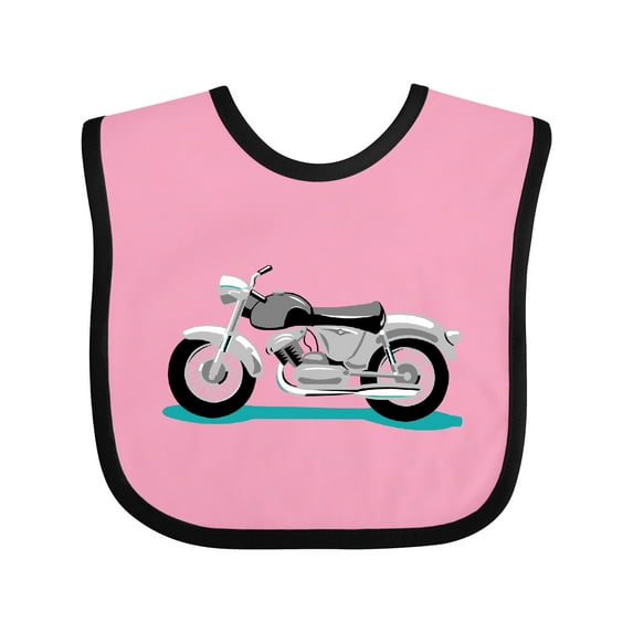 Inktastic Motorcycle Boys or Girls Baby Bib