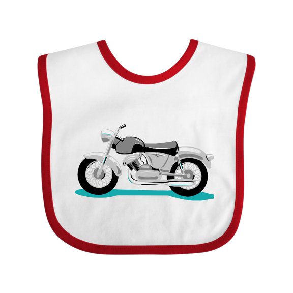 Inktastic Motorcycle Boys or Girls Baby Bib