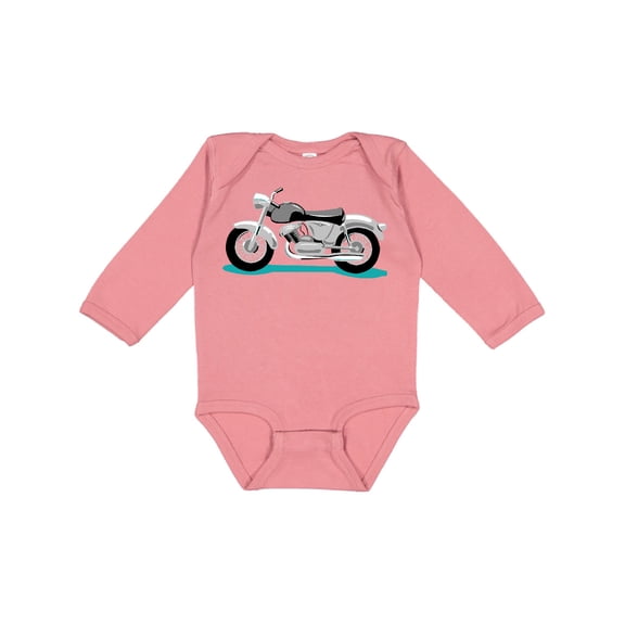 Inktastic Motorcycle Boys or Girls Long Sleeve Baby Bodysuit