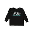 thumbnail image 1 of Inktastic Motorcycle Boys or Girls Long Sleeve Toddler T-Shirt, 1 of 5