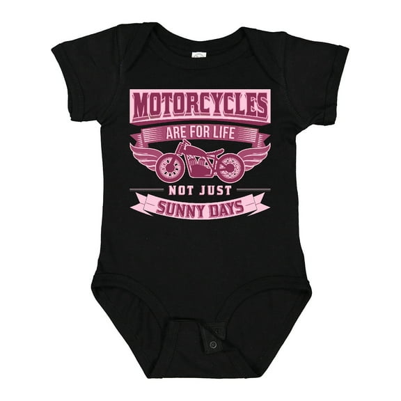 Inktastic Motorcycle Female Biker Girls Baby Bodysuit