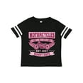 thumbnail image 1 of Inktastic Motorcycle Female Biker Girls Toddler T-Shirt, 1 of 5