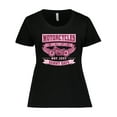 thumbnail image 1 of Inktastic Motorcycle Female Biker Women's Plus Size T-Shirt, 1 of 5