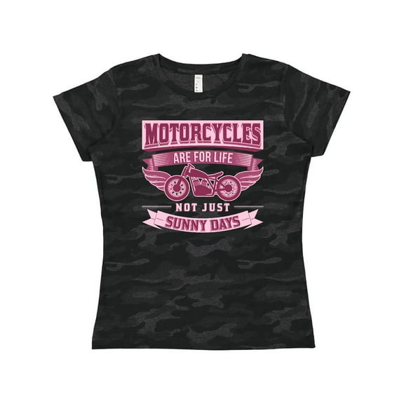 Inktastic Motorcycle Female Biker Women's T-Shirt
