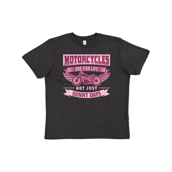 Inktastic Motorcycle Female Biker Youth T-Shirt