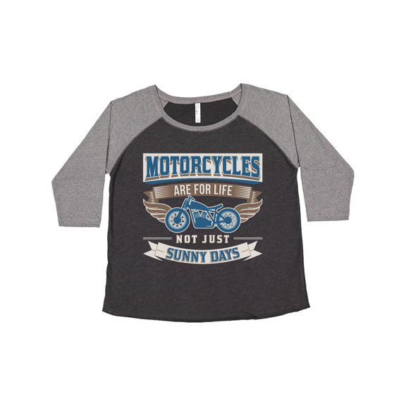 Inktastic Motorcycles Are For Life Biker Gift Women's Plus Size T-Shirt