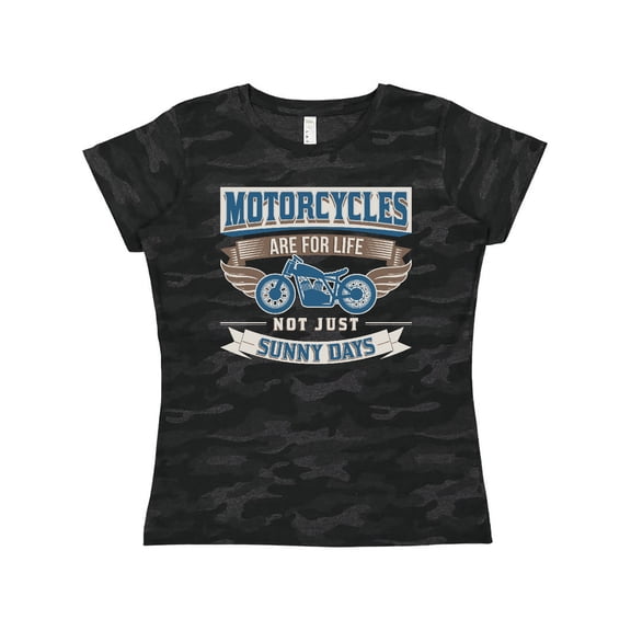 Inktastic Motorcycles Are For Life Biker Gift Women's T-Shirt