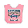 thumbnail image 1 of Inktastic Motorcycles Are for Life Biker Boys or Girls Baby Bib, 1 of 4
