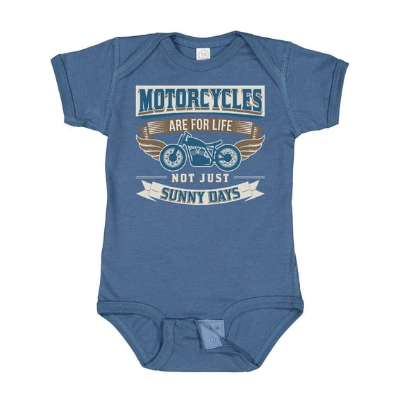 Inktastic Motorcycles Are for Life Biker Boys or Girls Baby Bodysuit