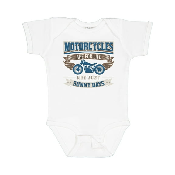 Inktastic Motorcycles Are for Life Biker Boys or Girls Baby Bodysuit