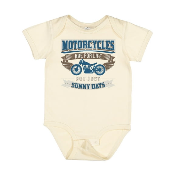 Inktastic Motorcycles Are for Life Biker Boys or Girls Baby Bodysuit