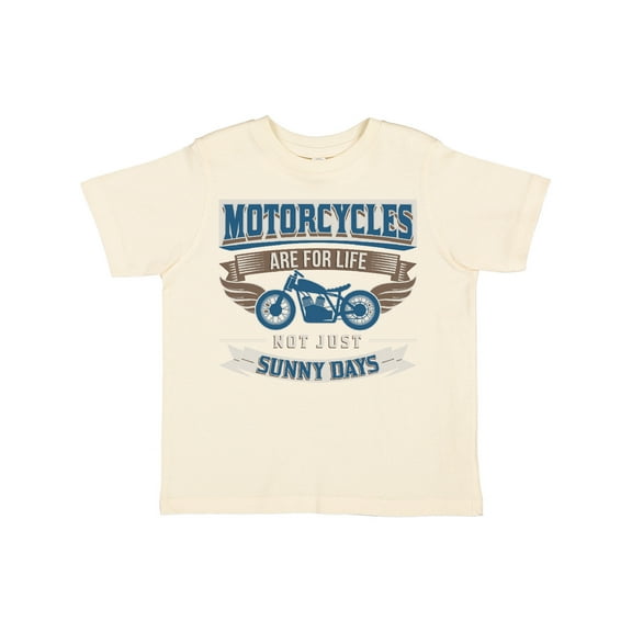 Inktastic Motorcycles Are for Life Biker Boys or Girls Toddler T-Shirt