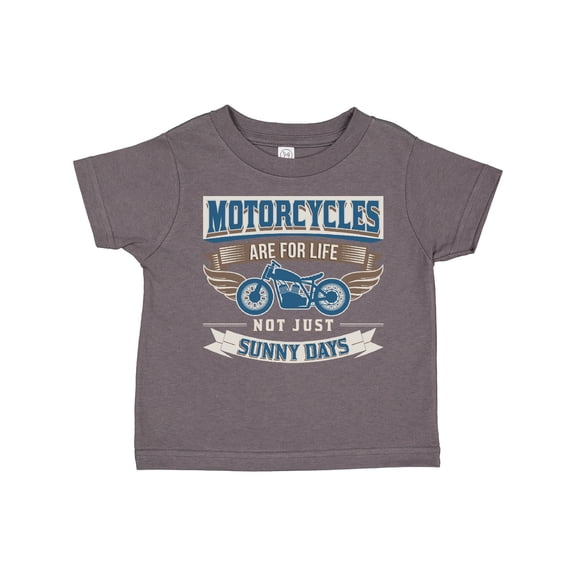 Inktastic Motorcycles Are for Life Biker Boys or Girls Toddler T-Shirt