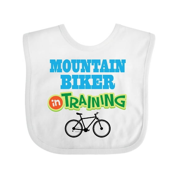 Inktastic Mountain Biker in Training Boys or Girls Baby Bib