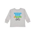 thumbnail image 1 of Inktastic Mountain Biker in Training Boys or Girls Long Sleeve Toddler T-Shirt, 1 of 5
