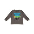 thumbnail image 1 of Inktastic Mountain Biker in Training Boys or Girls Long Sleeve Toddler T-Shirt, 1 of 5