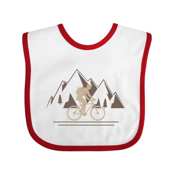 Inktastic Mountain Biking Adventure Boys or Girls Baby Bib