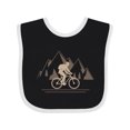 thumbnail image 1 of Inktastic Mountain Biking Adventure Boys or Girls Baby Bib, 1 of 4