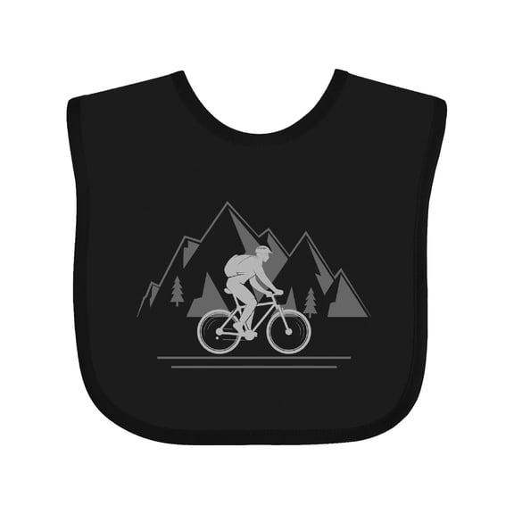 Inktastic Mountain Biking Adventure Boys or Girls Baby Bib