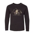 thumbnail image 1 of Inktastic Mountain Biking Adventure Long Sleeve Youth T-Shirt, 1 of 5