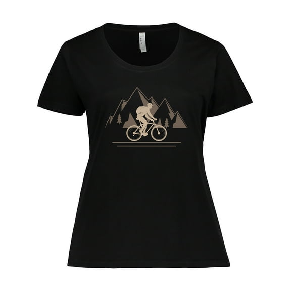 Inktastic Mountain Biking Adventure Women's Plus Size T-Shirt