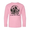 thumbnail image 1 of Inktastic Mountain Biking Fear No Trail Long Sleeve Youth T-Shirt, 1 of 5