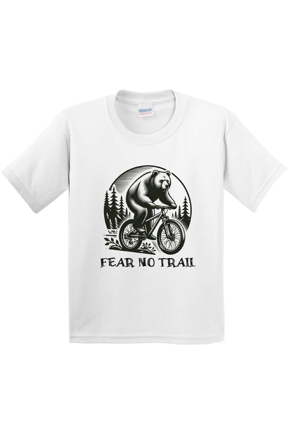 Mountain Biking Fear No Trail Youth T-Shirt