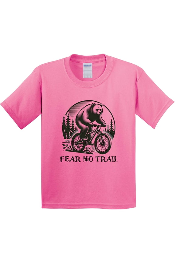 Mountain Biking Fear No Trail Youth T-Shirt