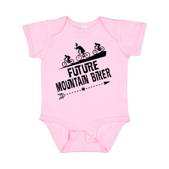 Inktastic Mountain Biking Funny Future Biker Boys or Girls Baby Bodysuit