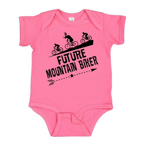 Inktastic Mountain Biking Funny Future Biker Boys or Girls Baby Bodysuit