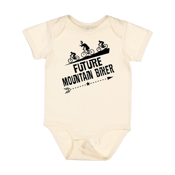 Inktastic Mountain Biking Funny Future Biker Boys or Girls Baby Bodysuit